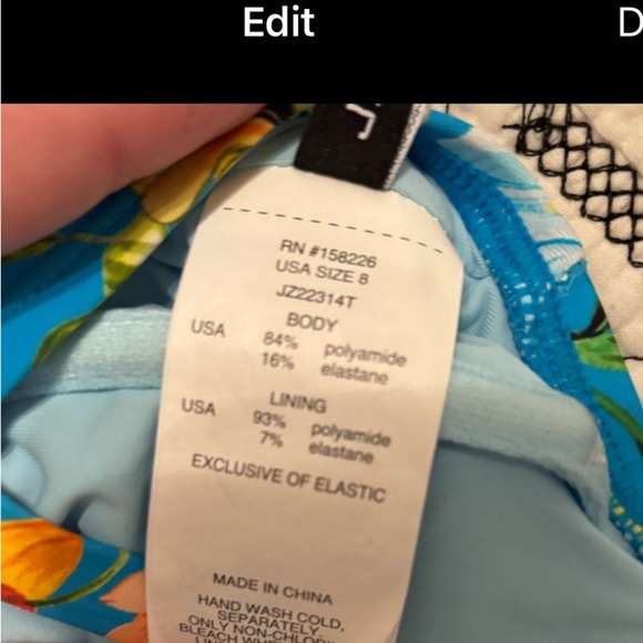 Jantzen swim tankini top 8 - Picture 7 of 10